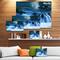 Designart - Beautiful Small Blue Waterfalls - Landscape Wall Art on Canvas